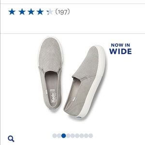 Keds Suede Perforated slip-on •memory foam insoles